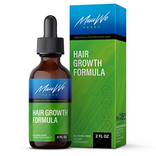 Hair Growth Serum - Natural Hair Drops With Ginger, Korean Red Ginseng, Polygonum, Grapeseed Oil, Nettle, Gingko Biloba - Zero-Alcohol Liquid Herbal Extract, Wild Crafted - 2 fl. Oz Bottle