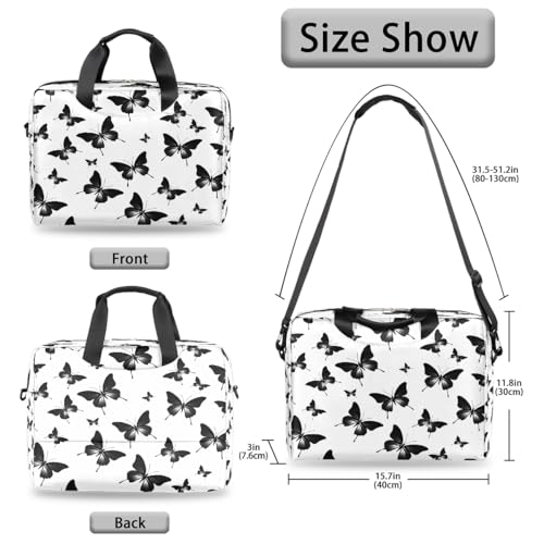 Bolso Maletín para Laptop 15.6 pulgadas con Diseño Mariposa miniatura 6