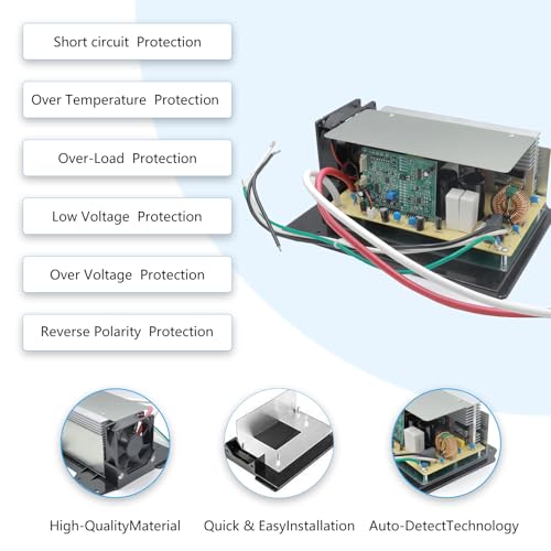 WF-8955-MBA 55-Amp Power Converter & Battery Charger for RV, 3-Stage Smart Maintenance for Lead-Acid/AGM Batteries, with Auto Voltage Regulation, Compatible with WF-8955PEC/WF-8955-AD-MBA3
