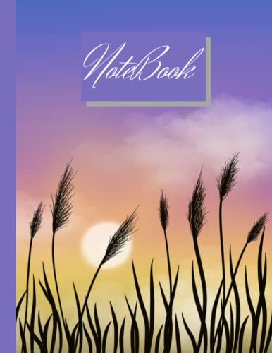 Notebook: Sunset Print Composition Notebook - College Ruled: 120 Pages - Large 8.5 x 11