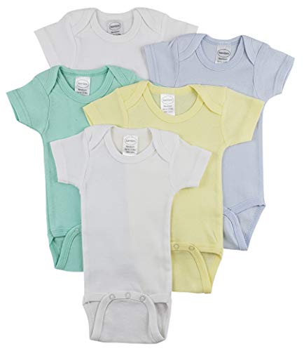 Bambini Short Sleeve One Piece 5 Pack - Newborn