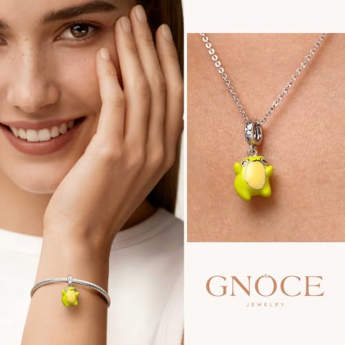 Image of GNOCE Cute Dancing Frog Charm,Abi Toads Hug Bead 925 Sterling Silver /Silver Plated Dangle Charms Fit Bracelets & Necklace, Hand-Finished Keepsake Jewelry Gift for Women Men BBF