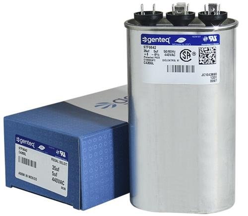 (2-Pack) 35+5 uf MFD 440 Volt Dual Oval Replacement for GENTEQ GE Industrial 97F9842 97F9842BX Z97F9842 by Capcom