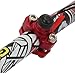 JFG RACING CNC Dirt Bike Engine Stop Start Kill Switch Button CNC with Mounting Backplate Universal for CRF XR CR Hawk 125 230 250 300 450 650 - Red