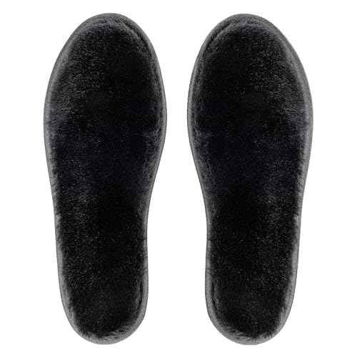 riemot Genuine Sheepskin Insoles for Women Men, Thick...