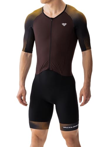 MY KILOMETRE Men’s Triathlon Suits Short Sleeve Tri Suit Racing
