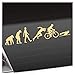 Kiwistar Triathlon Evolution Aufkleber Sticker 25 Farben Neon Matt