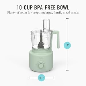 Martha Stewart 10 Cup Food Processor & Electric Chopper, One Touch Pulse — photo 5 of 6