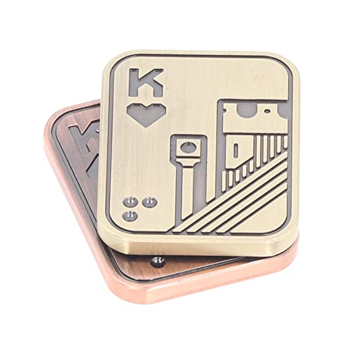 Cuifati Metal Poker Fidget Slider, brinquedo deslizante magnético para alívio da ansiedade e tempo d