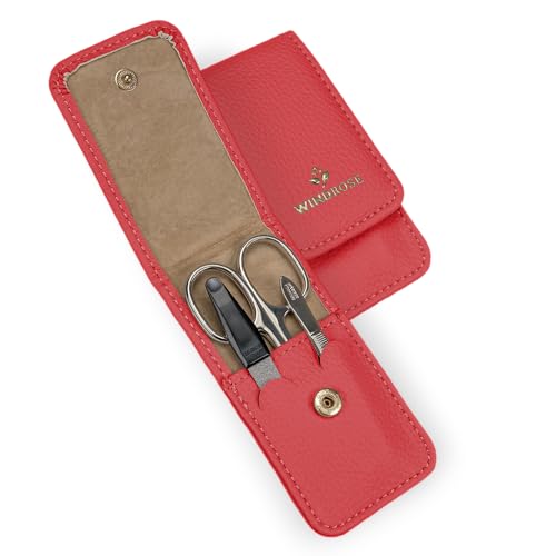 Set de manucure WINDROSE compact Aurora couleur corail idéal pour vos voyages