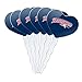 GRAPHICS & MORE Metro State Primary Logo Heart Love Cupcake Picks Toppers Decoration Set of 6