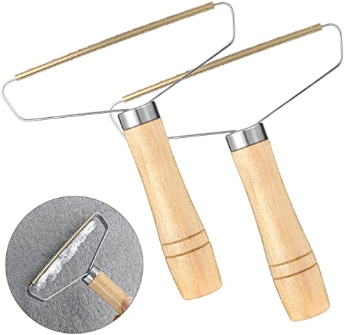 Rasoir anti-peluches portable pour vêtements et tissus - 2 rouleaux anti-peluches Cover