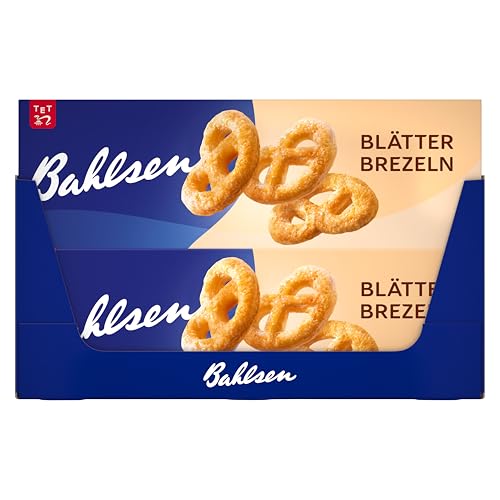 Bahlsen Blätterbrezeln - 12er Pack - karamellisiertes Blättergebäck in Brezelform (12 x 100g)