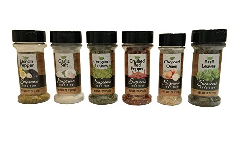 Supreme Spice Starter Set #2 with 6 Essential Spices for Cooking Basics –