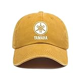 男性女性のための野球帽 YA.MA.HA 無地調整可能な野球帽、男性女性のための軽量通気性のソフト-yellowe