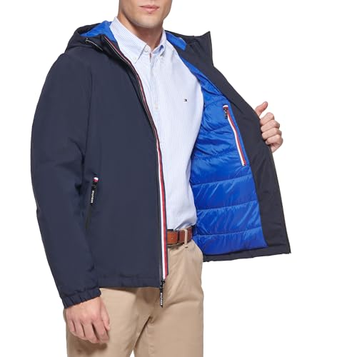 Image of Tommy Hilfiger Men's Quilted Hooded Puffer Jacket