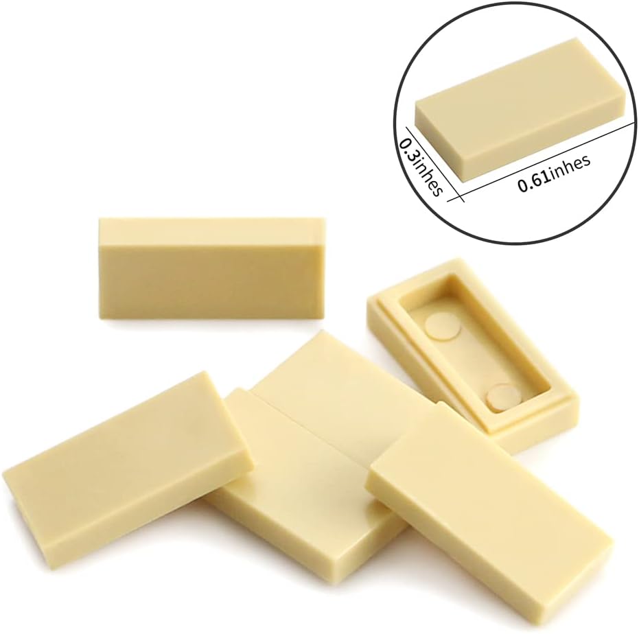 Tan 1×2 Tile ×700 Flat Bricks MOC Parts and Pieces image 2