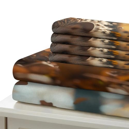Parure de lit 140x200cm facile à laver avec fermeture éclair pour lit single - 7