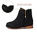 CIXVXCI Girls Boots Fashion Ankle Boots for Girls Short Booties for Toddler/Little Kids Black US 7