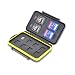 JJC MC-SDMSD12 Rugged Water-Resistant Memory Card Case (Black)