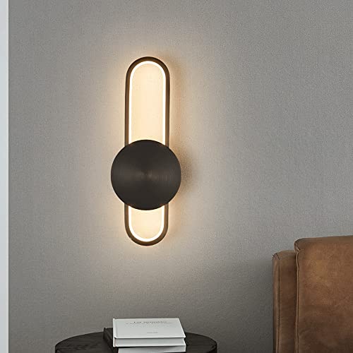 Aplique LED de cobre para iluminar la pared del fondo del pasillo con estilo moderno 4