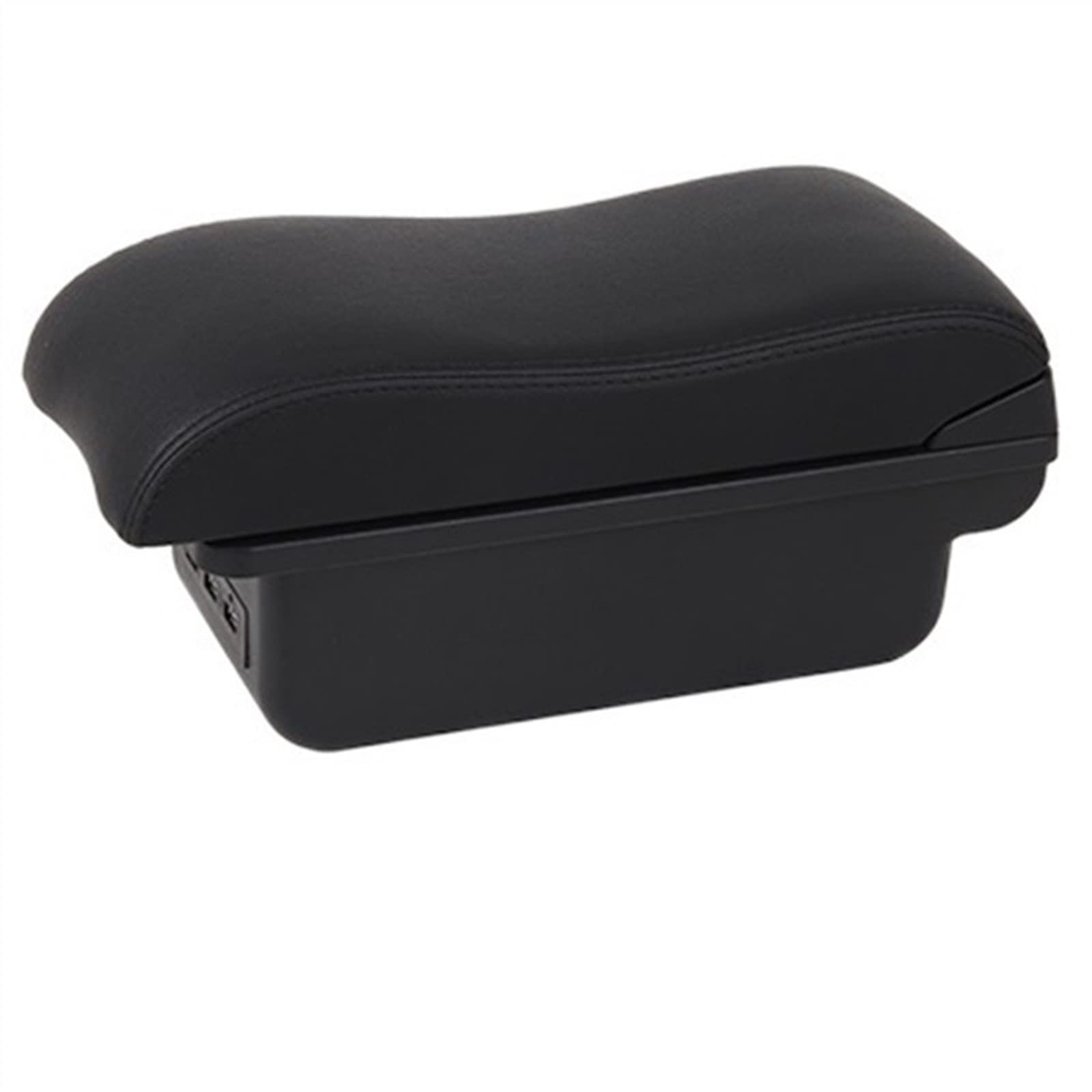 For Hyundai For Solaris 2013 2014 2015 2016 Armrest Box Car Armrest Box Interior Retrofit USB Ashtray(A2-black black 3 usb)