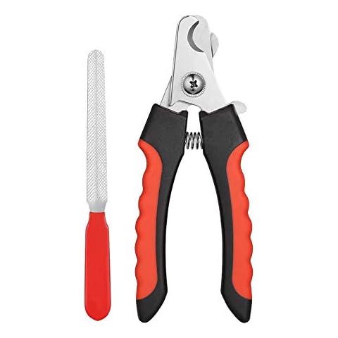 JINSHIN Dog Nail Clippers and Trimmer,Cat Nail Clippers,Dog Claw Care,Cat Claw Care,Grooming Razor Sharp Blades for Cat and Small Medium Large Breed (Red) Cover