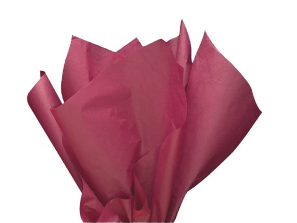 Mustbebonkers Burgundy Tissue Wrapping Paper Sheets - 16Gms - Acid Free - 50X75 Cm (, 50)