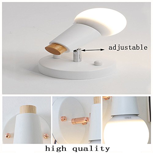 Applique murale bois E27 avec bras articulé orientable design scandinave - 6