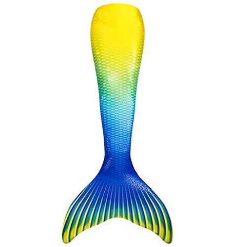 Dizoony Cola de la sirena cola de la sirena Natación Trajes de baño verano para Chicas Pequeña Amarillo