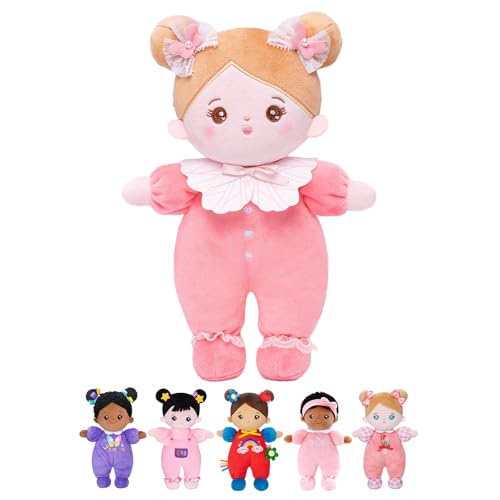 OUOZZZ 10 Machine Washable Rag Doll Soft Baby Doll for Girls