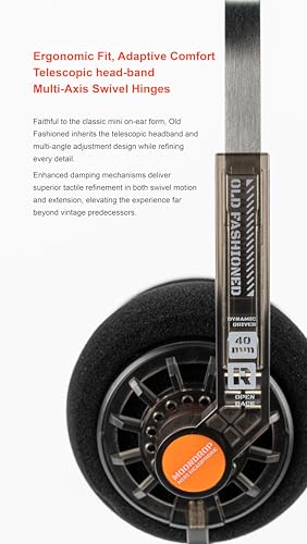 Image of Moondrop Old Fashioned 40mm On-Ear Headphone with 0.78mm 2pin Open-Back Headphone (3.5mm Jack)