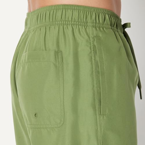 Image of Amazon Essentials Men's 9 inch Swim Trunks with Mesh Lining, Pockets, Drawstring Closure
