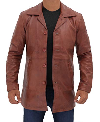 Blingsoul brown leather coats for men | [1500023] super tan jacke…
