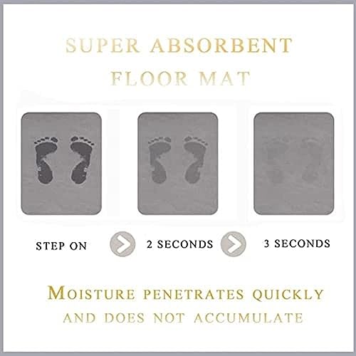 Image of SKVM Water Absorbent mat for Bathroom Kitchen Floor Door Entrance Anti Slip Floor Foot Anti Skid Bathroom Shower mat (Design 18)