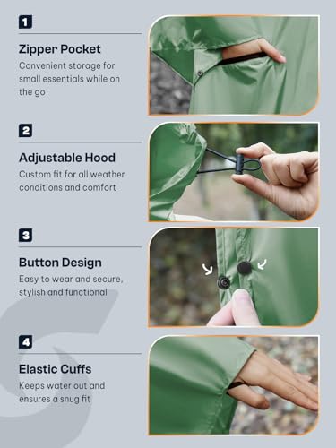 SaphiRose woman's Ponchos Jacket Green Green Free Size