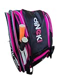 diNGK SPORTS Pro Tour Pickleball Bag with Fence Hook and Shoe Compartment, Fits 6 Paddles, Backpack or Duffle Carry, Men’s & Women’s Pickleball Gift, Lightweight & Slim Design