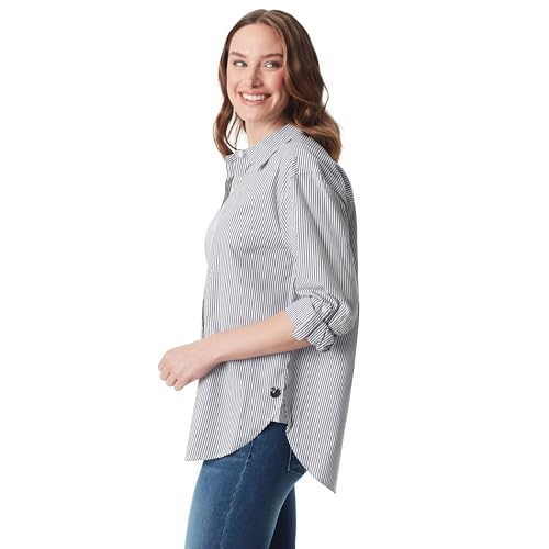 Image of Gloria Vanderbilt Women's Amanda Oversized Button Down Shirt with Roll-tab Sleeves