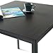 ZINUS Soho Black Square Table, Espresso