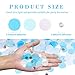 VCOSTORE 5000 Pieces Tissue Paper Confetti Circles, 1 Inch Round Paper Table Confetti Circle Dots, Suitable for Birthday Wedding Party Decoration and Baby Shower decorations,Blue and White
