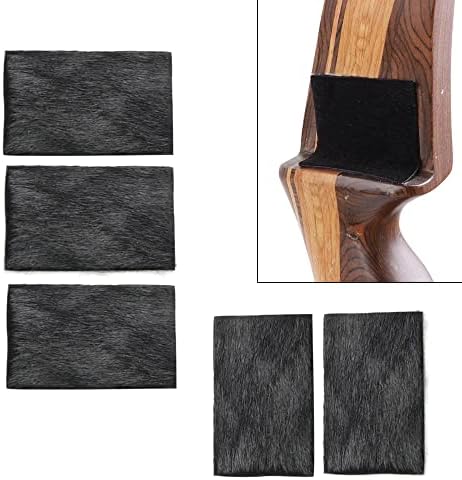 ZSHJGJR 5pcs Archery Arrow Rest Plate Traditional Hair Rest Fur Adhesive Backed Stick on Traditional Hunting Bow Recurve Longbow Right Left Handed ZSHJGJR 5pcs Archery Arrow Rest Plate Traditional Hair Rest Fur Adhesive Backed Stick on Traditional Hunting Bow Recurve Longbow Right Left Handed