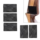 ZSHJGJR 5pcs Archery Arrow Rest Plate Traditional Hair Rest Fur Adhesive Backed Stick on Traditional Hunting Bow Recurve Longbow Right Left Handed