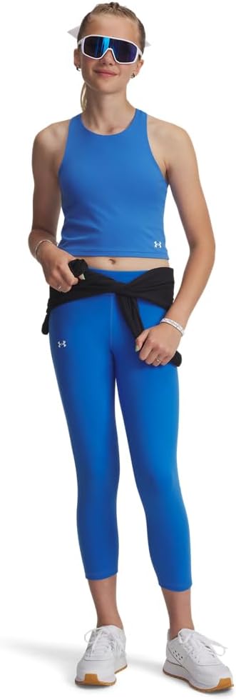 Under Armour Girls Motion Solid Crop Leggings - Image 5