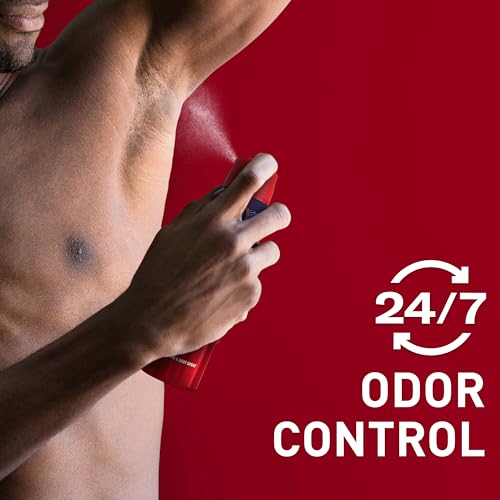 Old Spice Aluminum Free Body Spray for Men, 24/7 Odor Protection, 24/7 Lasting Fragnance & Freshness, Cologne Quality Scent, Captain with Bergamont Scent, 5.1 oz (Pack of 3)