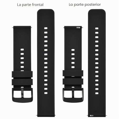 Correas de silicona impermeables con pasadores rápidos de 20mm y 22mm 3