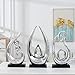 Anding Ceramic Abstract Statue Decoration ，Gift, Silver ，Sculpture Office Home Decoration (1270)