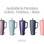 BrüMate Era 40 oz Tumbler with Handle and Straw | 100% Leakproof Insulated Tumbler with Lid and Straw | Made of Stainless Steel | Cup Holder Friendly Base | 40oz (Nightfall Blue) - Image 4