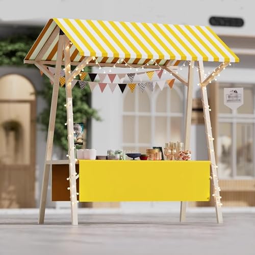Versatile per l'uso in vari ambienti come centri commerciali, mercati agricoli, fiere, chioschi al dettaglio o eventi all'aperto, adatto per la vendita di cibo, giocattoli, fiori, regali o altre merci.