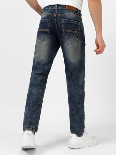 Image of Urbano Fashion Men's Regular Fit Washed Jeans Stretchable