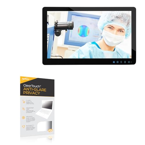 BoxWave Screen Protector Compatible With Canvys G Series Medical Monitor (23.8 in) - ClearTouch Anti-Glare Privacy (2-Pack), Privacy Screen Protector Flexible Film Anti-Glare